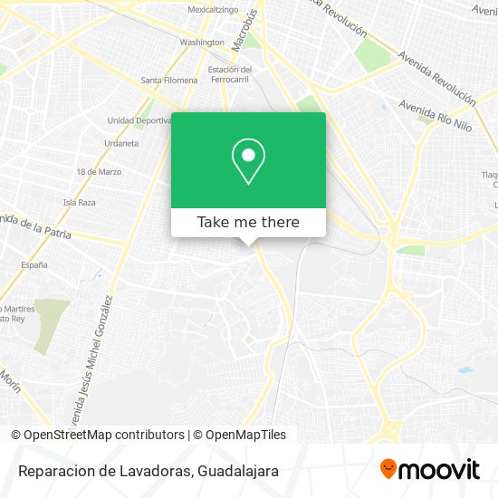 Mapa de Reparacion de Lavadoras