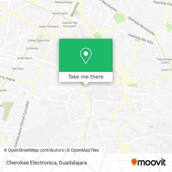 Mapa de Cherokee Electronica