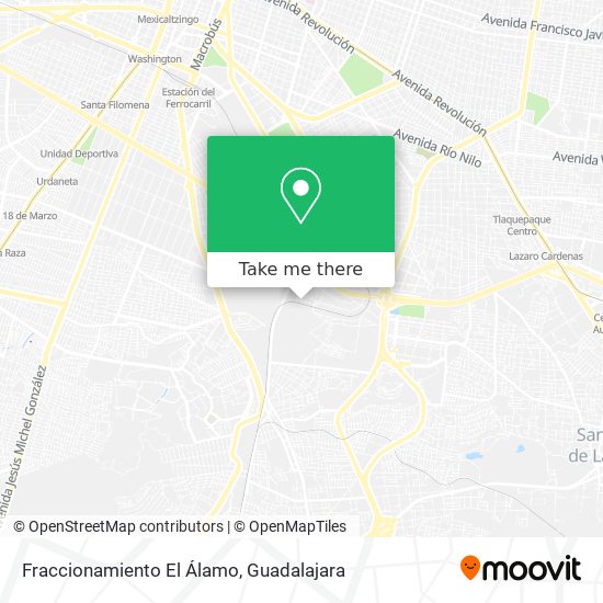 Mapa de Fraccionamiento El Álamo