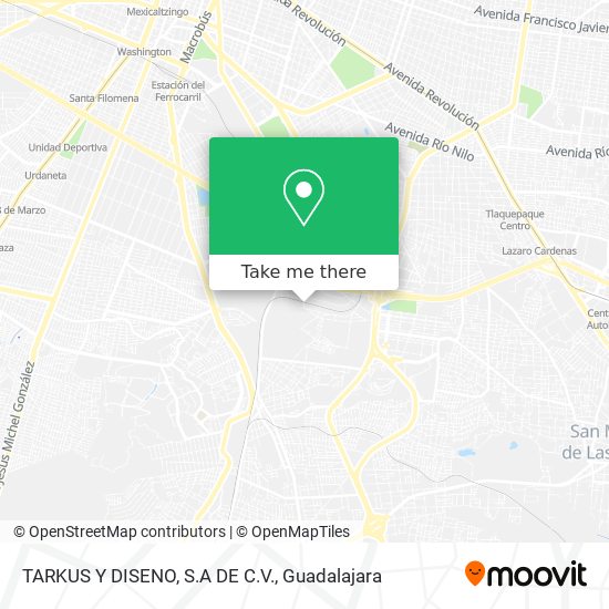 TARKUS Y DISENO, S.A DE C.V. map