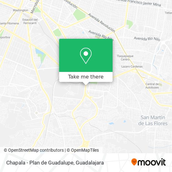 Mapa de Chapala - Plan de Guadalupe