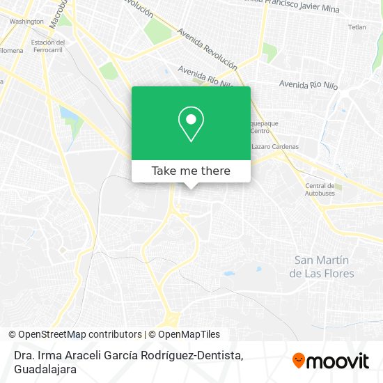 Dra. Irma Araceli García Rodríguez-Dentista map