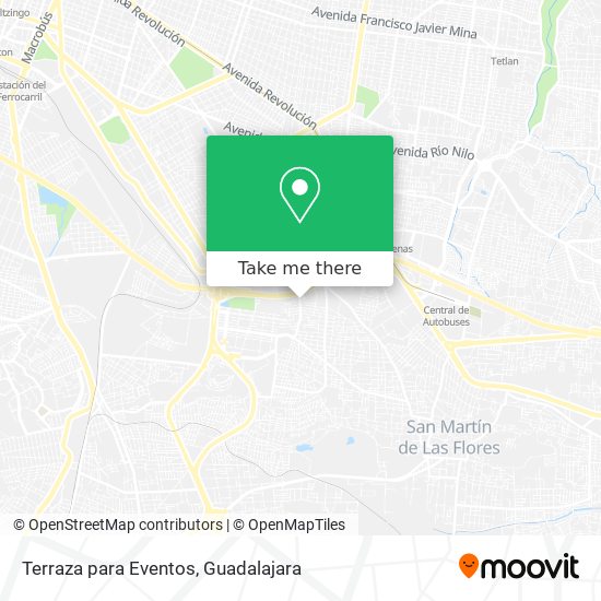 Mapa de Terraza para Eventos