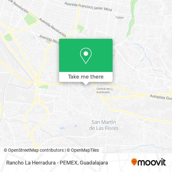 Mapa de Rancho La Herradura - PEMEX