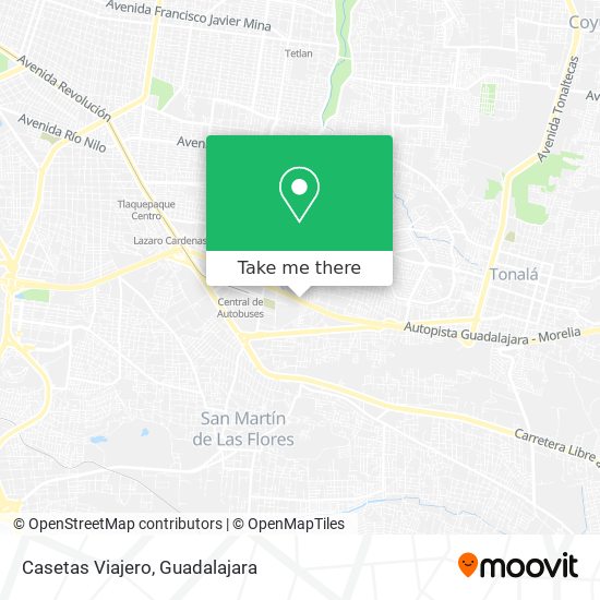 Mapa de Casetas Viajero