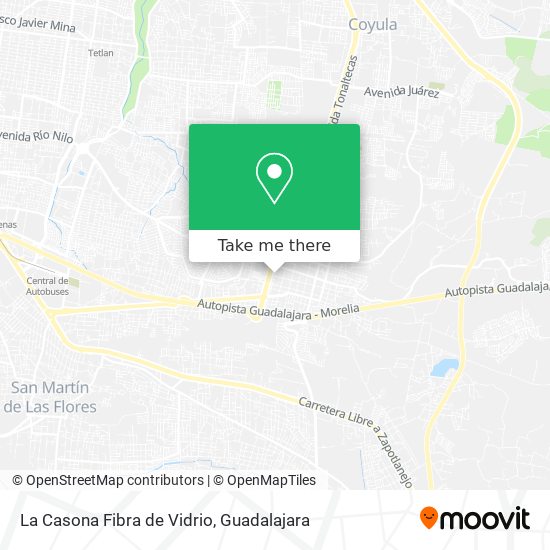 La Casona Fibra de Vidrio map