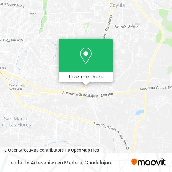 Tienda de Artesanias en Madera map