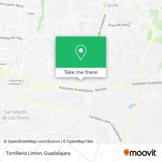 Tortilleria Limón map
