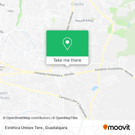 Estética Unisex Tere. map