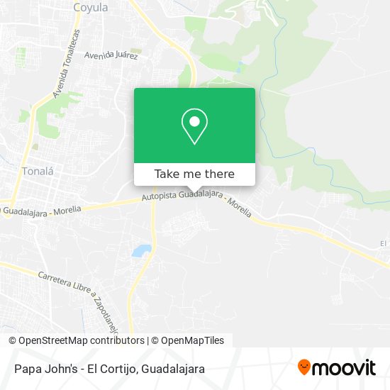Papa John's - El Cortijo map