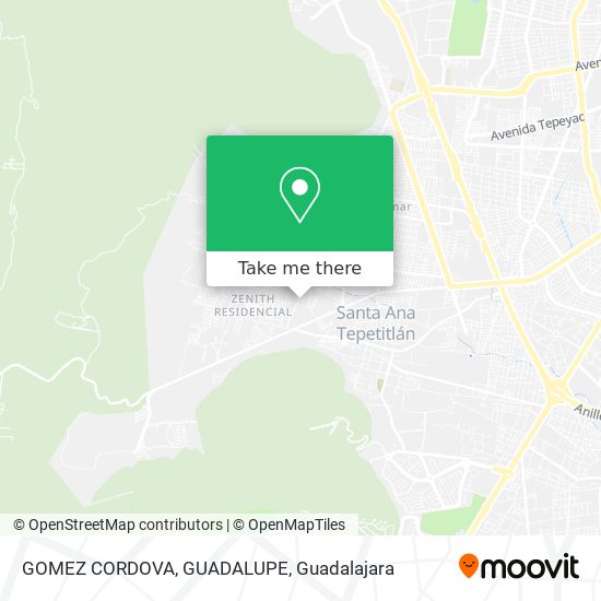 GOMEZ CORDOVA, GUADALUPE map
