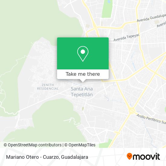 Mariano Otero - Cuarzo map