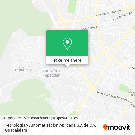 Tecnologia y Automatizacion Aplicada S.A de C.V map