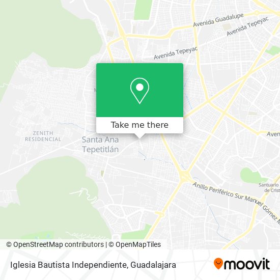 Mapa de Iglesia Bautista Independiente