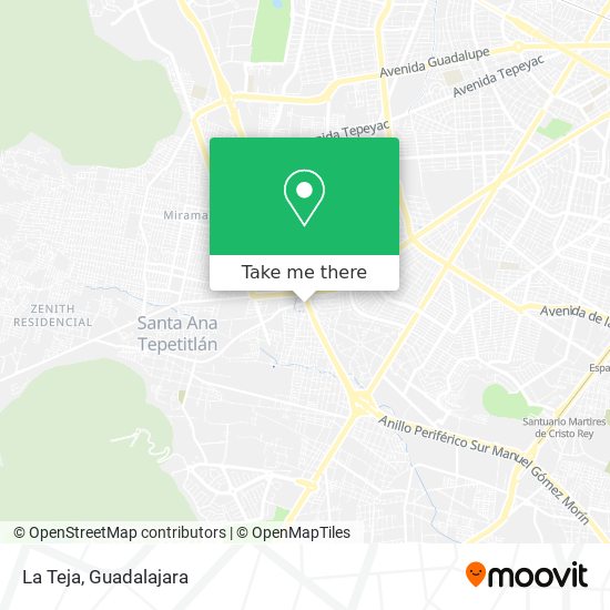 Mapa de La Teja