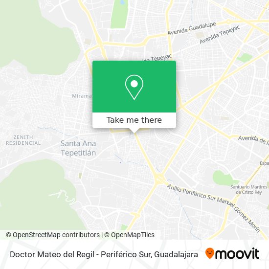 Doctor Mateo del Regil - Periférico Sur map
