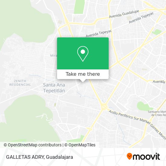 GALLETAS ADRY map