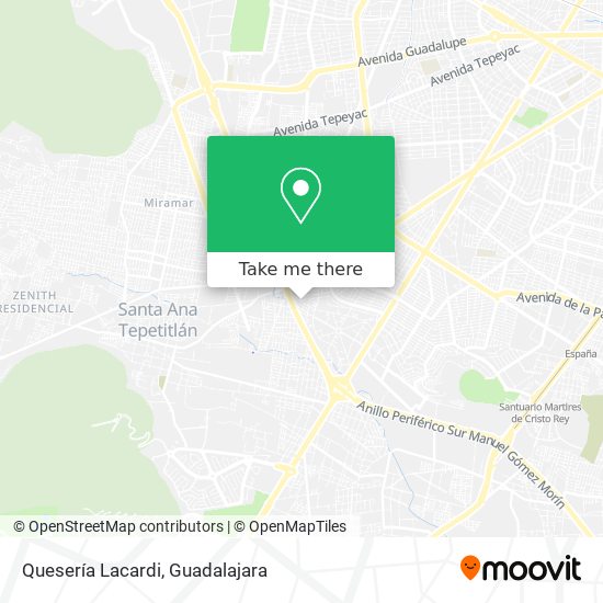 Mapa de Quesería Lacardi