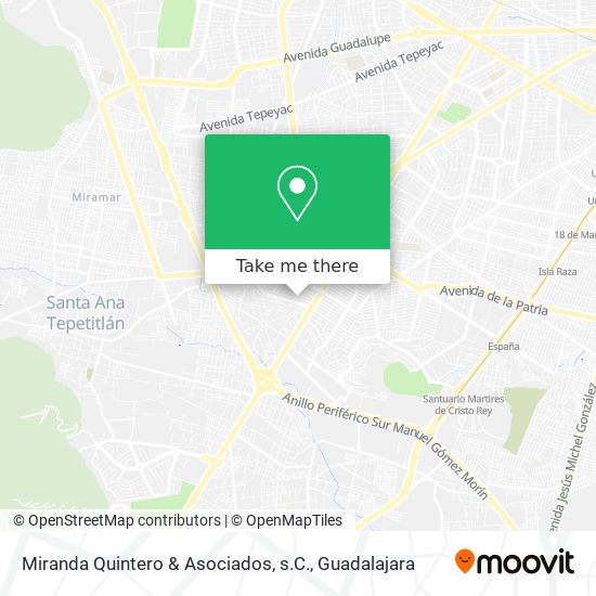 Miranda Quintero & Asociados, s.C. map