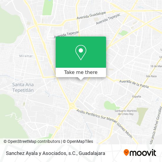 Sanchez Ayala y Asociados, s.C. map