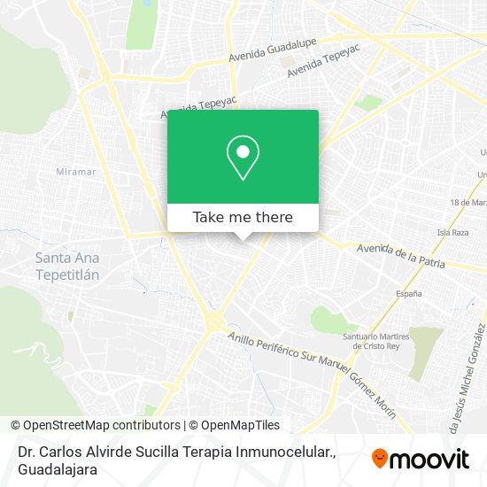 Dr. Carlos Alvirde Sucilla Terapia Inmunocelular. map