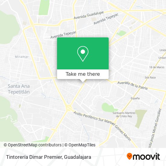Tintorería Dimar Premier map