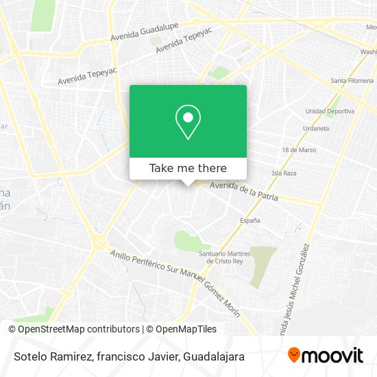 Sotelo Ramirez, francisco Javier map