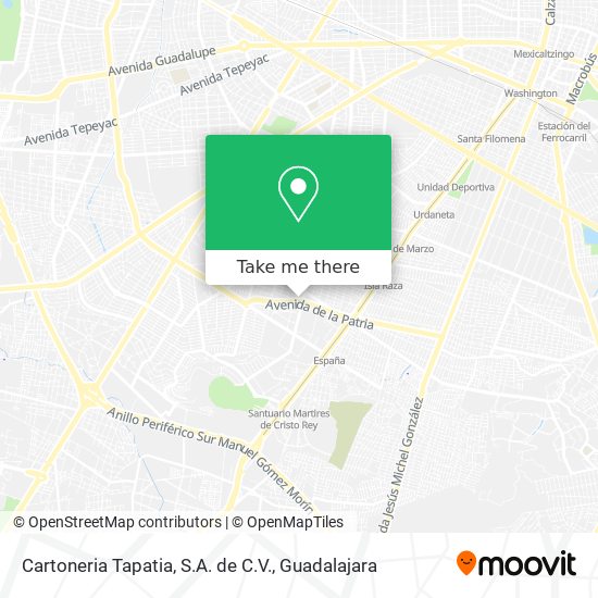 Cartoneria Tapatia, S.A. de C.V. map