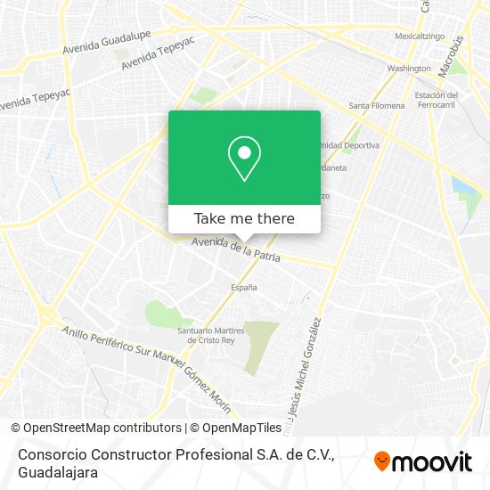 Consorcio Constructor Profesional S.A. de C.V. map