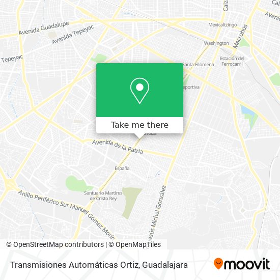 Mapa de Transmisiones Automáticas Ortiz