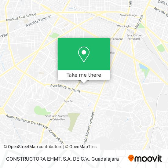 CONSTRUCTORA EHMT, S.A. DE C.V. map