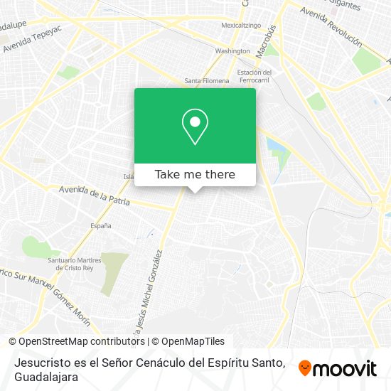 Jesucristo es el Señor Cenáculo del Espíritu Santo map