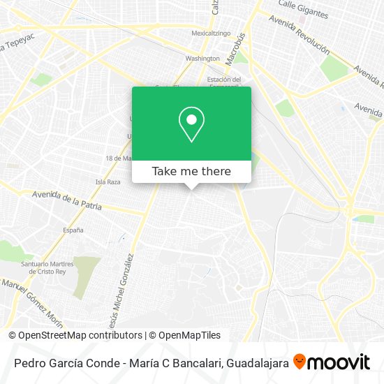 Pedro García Conde - María C Bancalari map