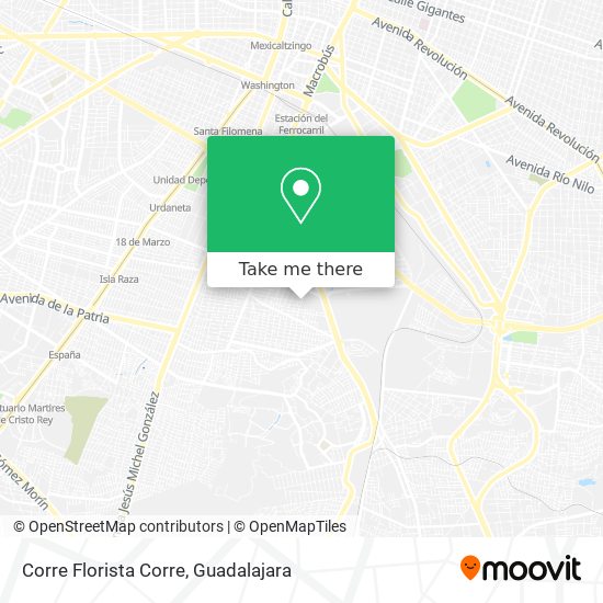Corre Florista Corre map
