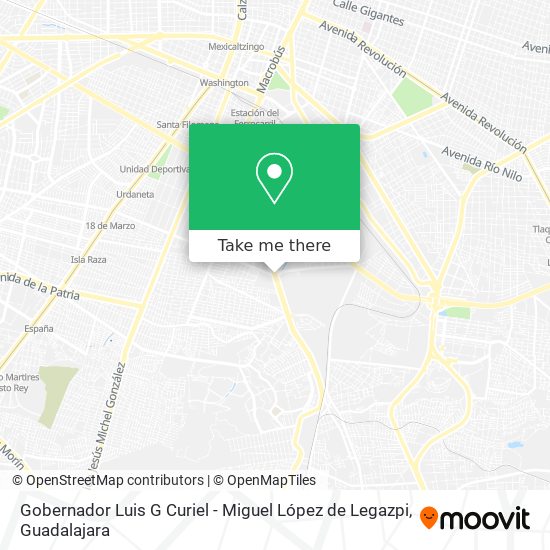 Gobernador Luis G Curiel - Miguel López de Legazpi map