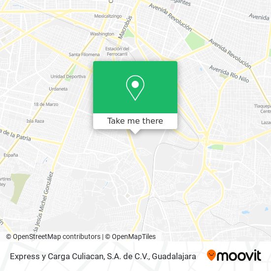 Mapa de Express y Carga Culiacan, S.A. de C.V.
