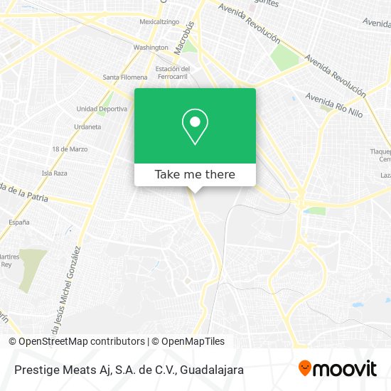 Mapa de Prestige Meats Aj, S.A. de C.V.