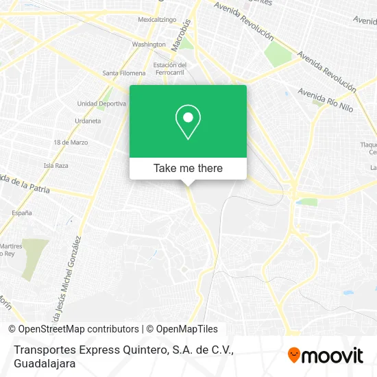 Transportes Express Quintero, S.A. de C.V. map