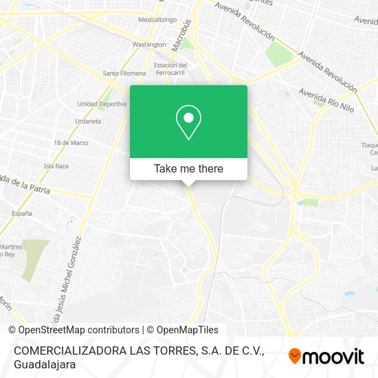 Mapa de COMERCIALIZADORA LAS TORRES, S.A. DE C.V.