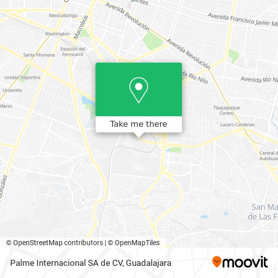 Palme Internacional SA de CV map