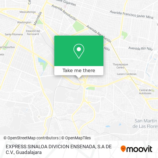 EXPRESS SINALOA DIVICION ENSENADA, S.A DE C.V. map