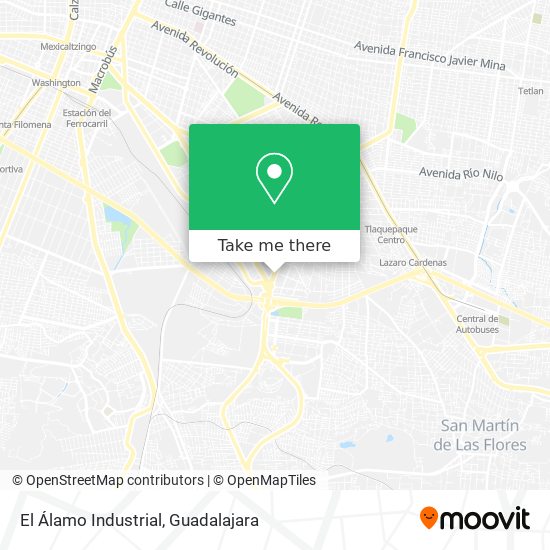 El Álamo Industrial map