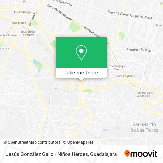 Mapa de Jesús González Gallo - Niños Héroes