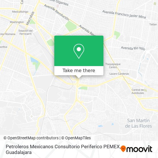 Petroleros Mexicanos Consultorio Periferico PEMEX map