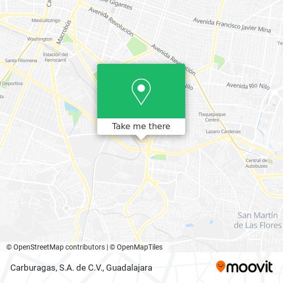 Mapa de Carburagas, S.A. de C.V.