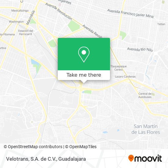Velotrans, S.A. de C.V. map