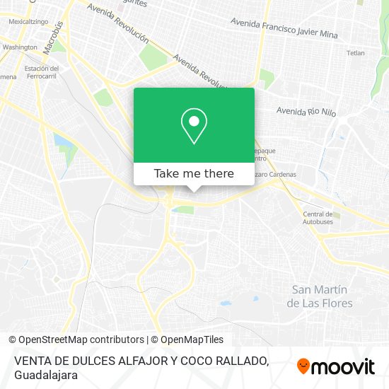Mapa de VENTA DE DULCES ALFAJOR Y COCO RALLADO