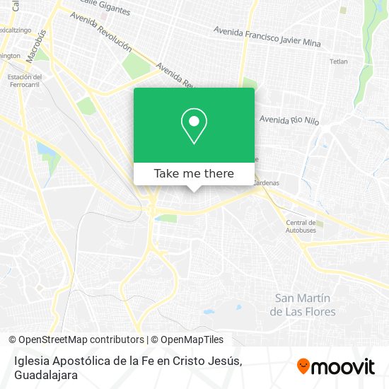 Mapa de Iglesia Apostólica de la Fe en Cristo Jesús