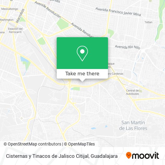 Mapa de Cisternas y Tinacos de Jalisco Citijal