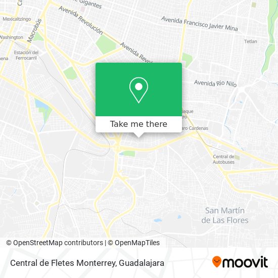 Central de Fletes Monterrey map